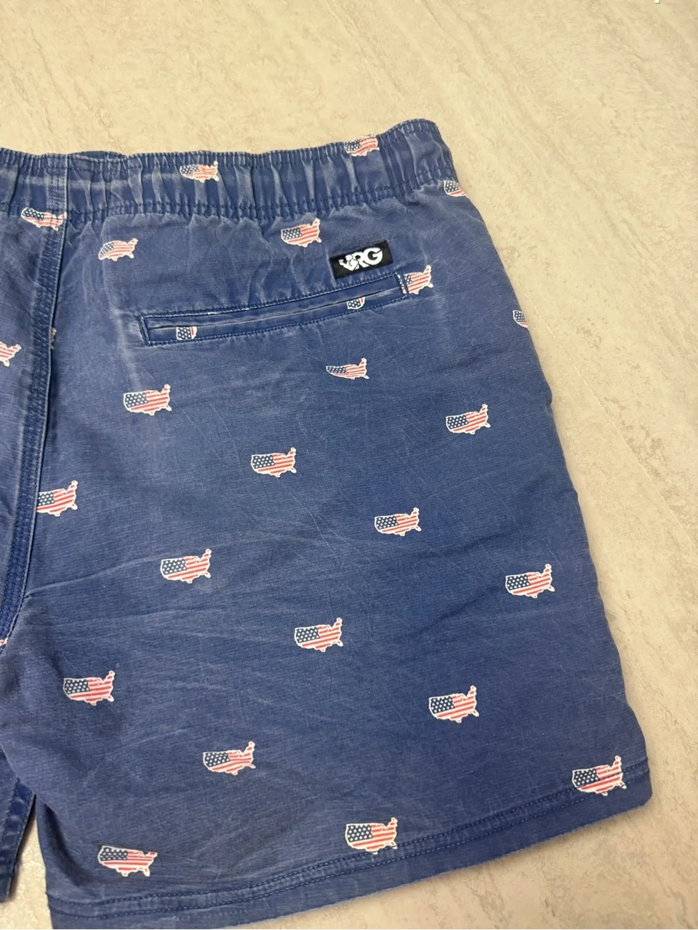 Rowdy Gentleman USA board trunks America swim trunks patriot shorts - Picture 10 of 11